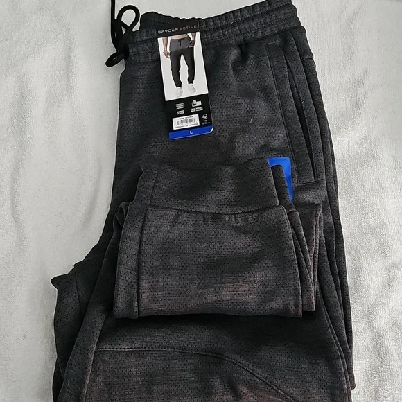 Spyder Active Men's Dark Gray Joggers - Picture 2 of 3